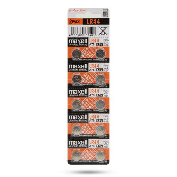 Maxell - Baterie tip buton LR44 Alkaline • 1