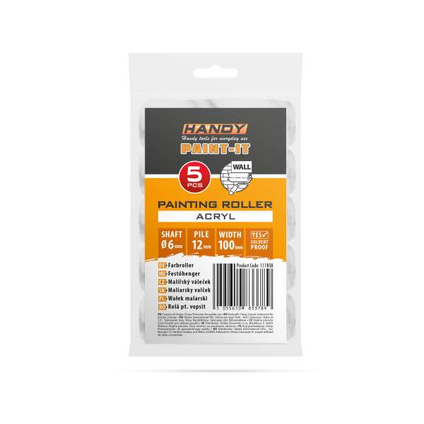 HANDY - Rolă pentru vopsit - Acril - 100 mm 5 buc. /pachet