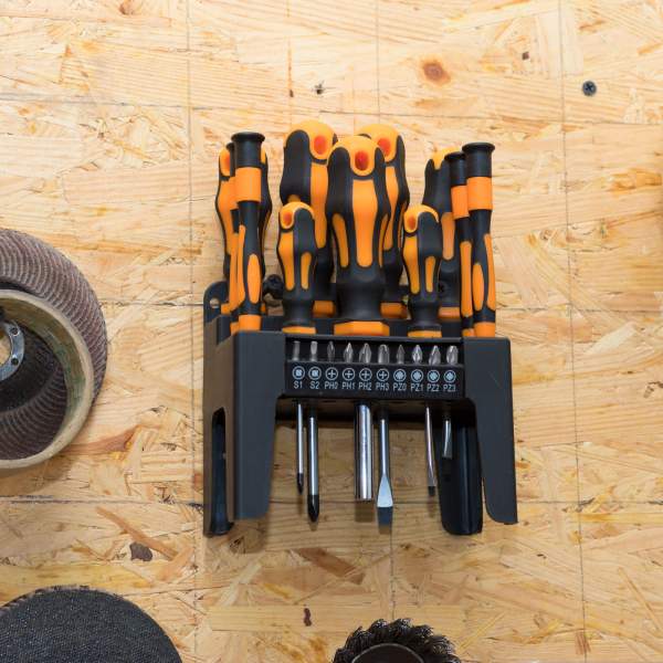 HANDY - Set şurubelniţe cu suport - 22 piese