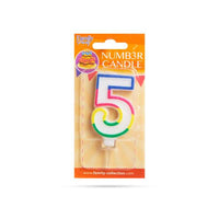 Lumânare pentru tort în forma cifrei 5