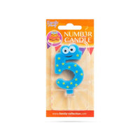 Lumânare pentru tort în forma cifrei 5