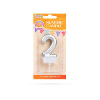 Lumânare pentru tort în forma cifrei 2