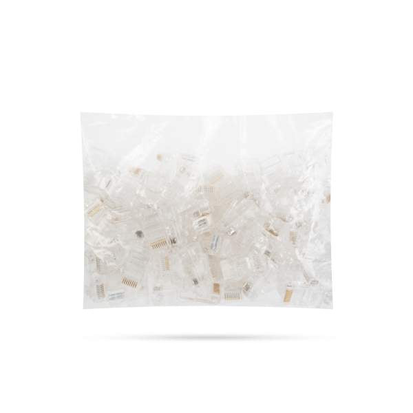 Delight - Fişă modulară „Pass Through” - 8P8C - CAT5e, RJ45