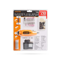 Set mașină pirogravat, șlefuit - 78 componente - 230 V