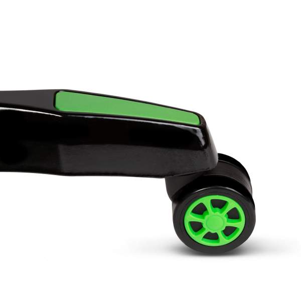 Scaun verde de gaming - cu pernă de talie și pernă pentru cap