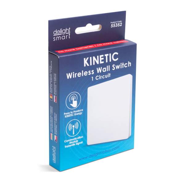 Comutator kinetic, de perete - 433 Mhz - 1 circuit