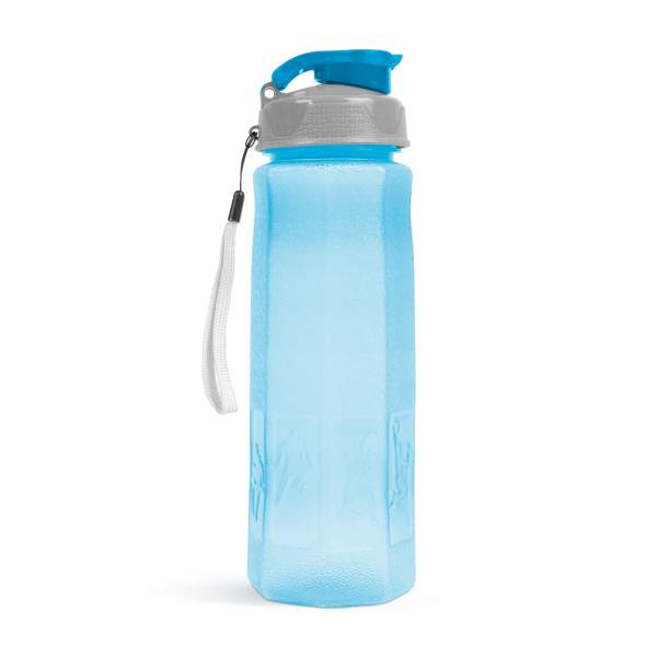 Resigilat - Sticlă sport - plastic, transparent - 800 ml - 3 culori