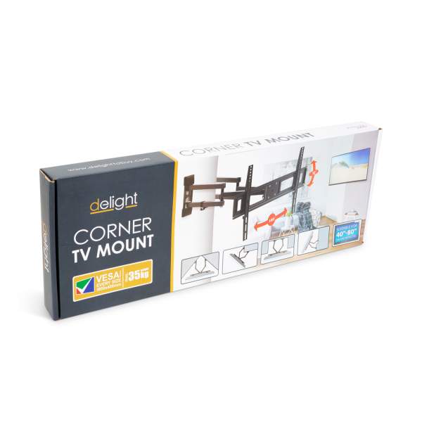 Delight - Consolă - suport de perete pentru TV , cu braţ dublu,  rabatabil, 32” - 70"