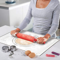 Blat din silicon - cu diagramă pentru întinderea aluaturi - 60 x 40 cm