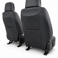 Huse auto premium 5 locuri Carguard Deluxe piele ecologică perforată - negru - crem