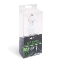 Adaptor bricheta 2 x USB – Alb