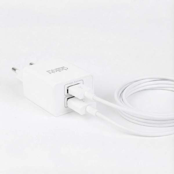 Adaptor de Încărcare USB 5V 2.4A - Alb