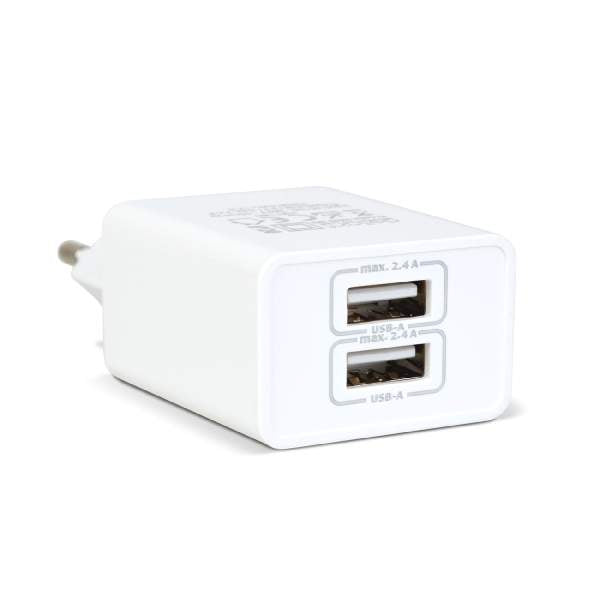 Adaptor de Încărcare USB 5V 2.4A - Alb