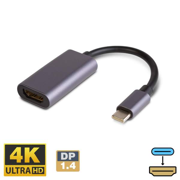 Adaptor USB-C la HDMI - 4K@30Hz - 16 cm