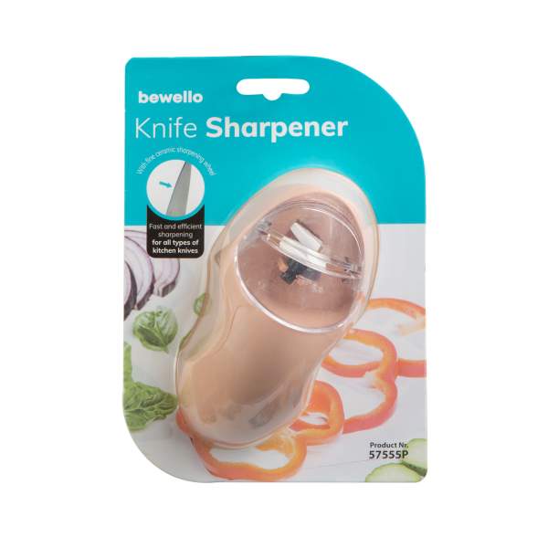 Ascuțitor de cuțite - plastic - culoare piersică - 11