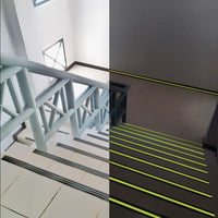  antiglisanta - 5m x 50 mm - fosforescent / negru