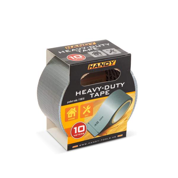 Bandă adezivă generală - cu fir textil - argintie - 10 m x 48 mm