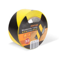 Bandă de delimitare pericol - galbenă / neagră - 50 mm x 33 m
