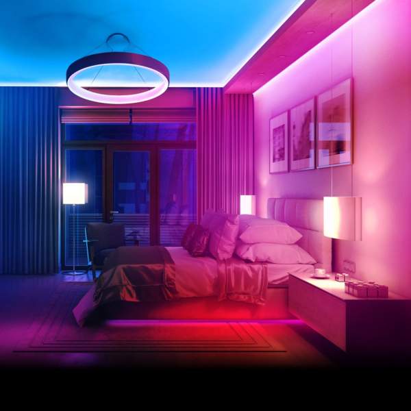 Bandă LED RGB - 5 m - 220-240V - 5050 SMD - 30 LED/m - 7