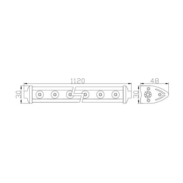 Bară Led Auto Off Road - 126W - 42 SMD LED Carguard