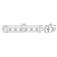 Bară Led Auto Off Road - 36W - 12 SMD LED Carguard