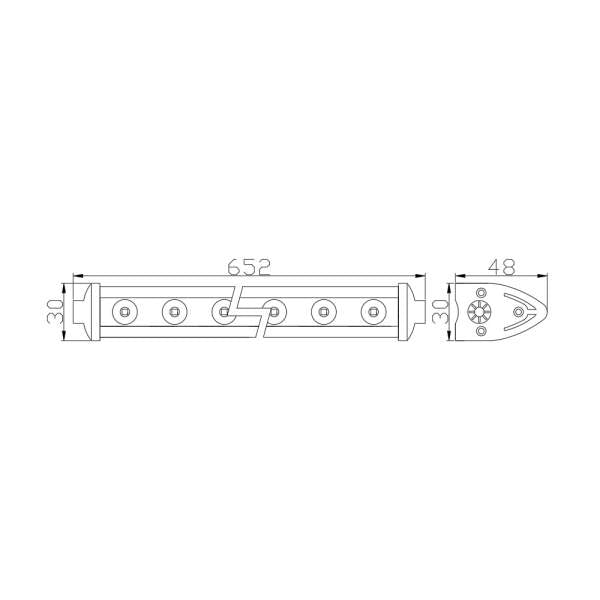 Bară Led Auto Off Road - 72W - 24 SMD LED Carguard