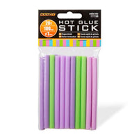Baton termoadeziv -7 x 100 mm - colorat macaron - 10 buc/pachet