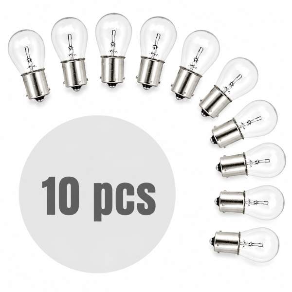 Bec auto P21W - BA15s 12V 21W -  set de 10 - CARGUARD
