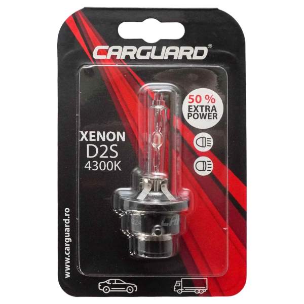 Resigilat - Bec Auto Xenon CARGUARD D2S 4300K