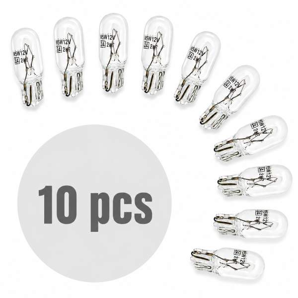 Bec de poziție W5W - T10 12V 5W - set de 10 - CARGUARD