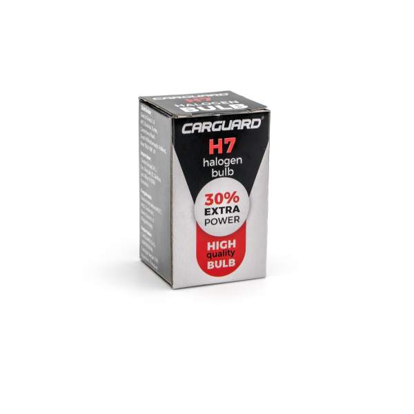Bec halogen H7 55W, +30% intensitate - CARGUARD