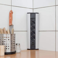 Bloc multipriză de colţ 4 x 250V