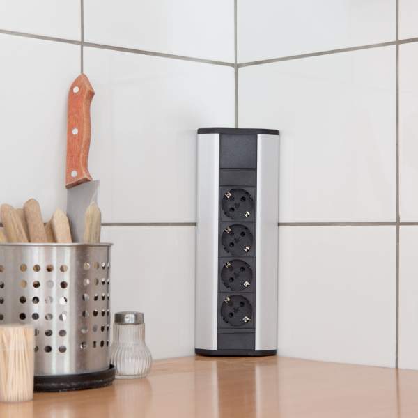 Bloc multipriză de colţ 4 x 250V