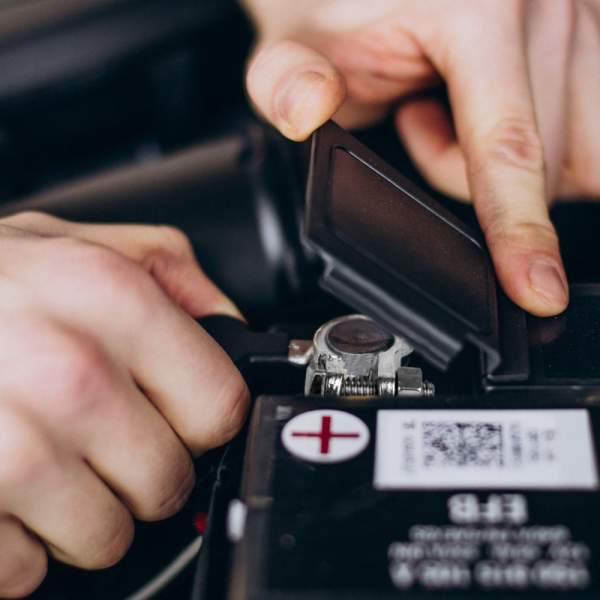 Borne baterie auto - aluminiu - 2 buc