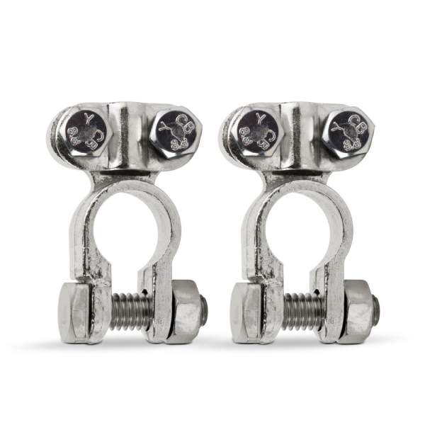 Borne baterie auto - aluminiu - 2 buc