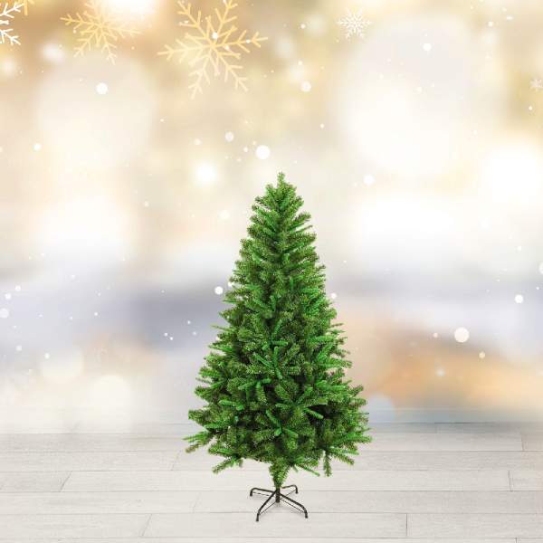 Brad artificial – 120 cm  – 3D – verde bicolor – PVC