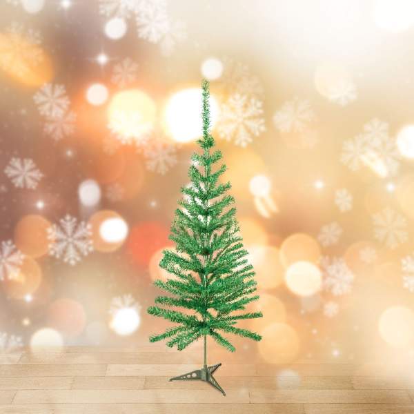 Brad artificial – 120 cm – verde clasic – PE/PVC