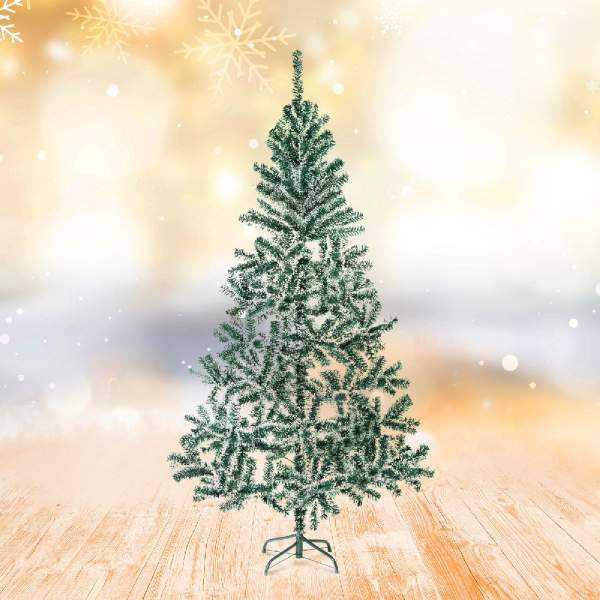 Brad artificial – 180 cm – cu aspect înzăpezit – PVC