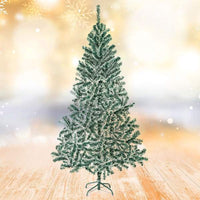 Brad artificial – 210 cm – cu aspect înzăpezit – PVC