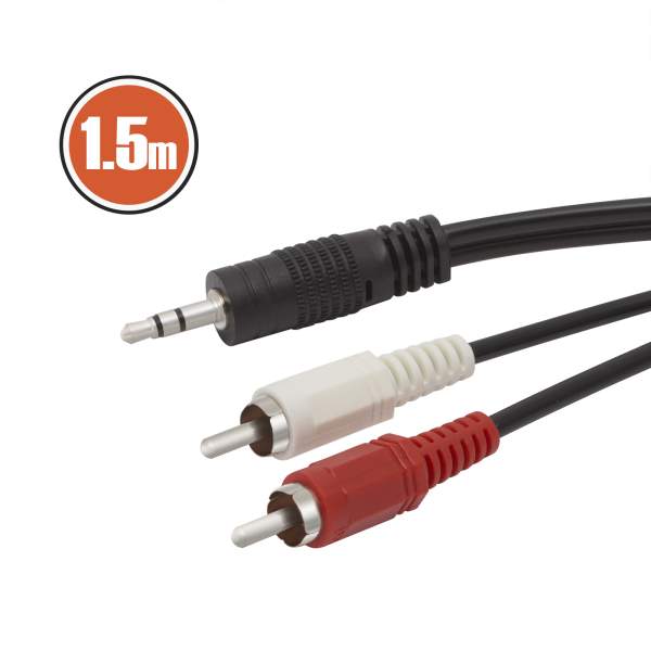 Cablu RCA / JACKfisa 2 x RCA-fisa 3