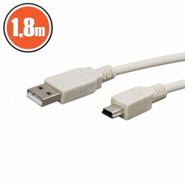 Cablu USB 2.0fisa A - fisa B (mini)1