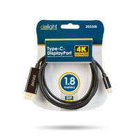 Cablu USB-C la DisplayPort - 1.4 - 4K@60Hz - 1.8 m