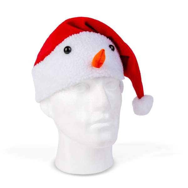 Căciulă de Crăciun - cu model om de zăpadă - 30 x 45 cm