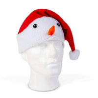 Căciulă de Crăciun - cu model om de zăpadă - 30 x 45 cm