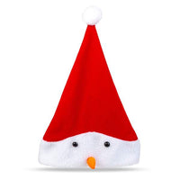 Căciulă de Crăciun - cu model om de zăpadă - 30 x 45 cm