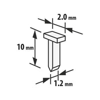 2 x 2 x 10 mm - 2000 buc.