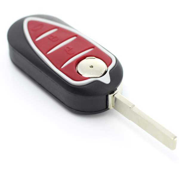 Resigilat - Alfa Romeo - Carcasă cheie - tip briceag, cu 3 butoane - CARGUARD