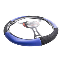 Husa volan auto - negru / albastru - CARGUARD