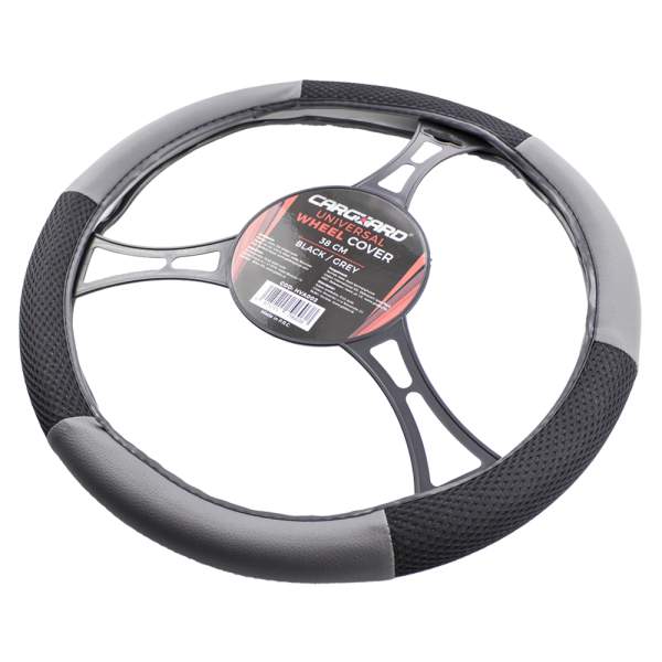 Husă volan auto - negru / gri - CARGUARD