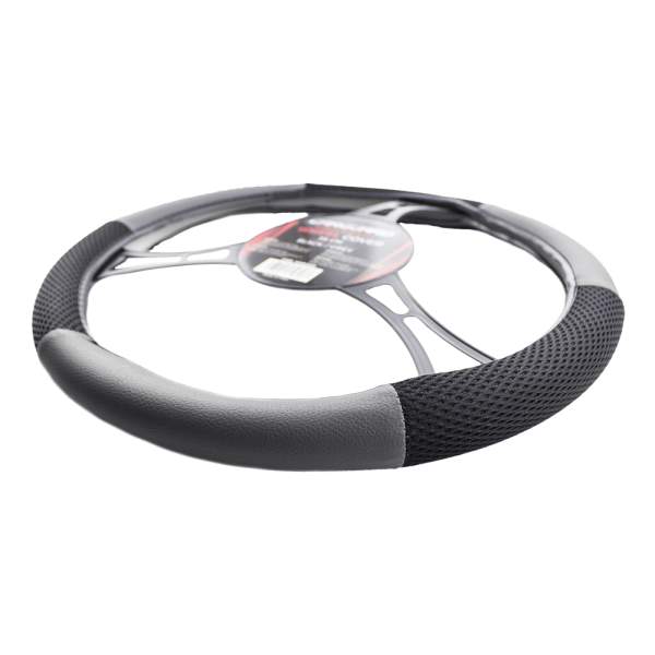 Husă volan auto - negru / gri - CARGUARD